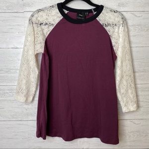 ASOS maternity lace sleeved top